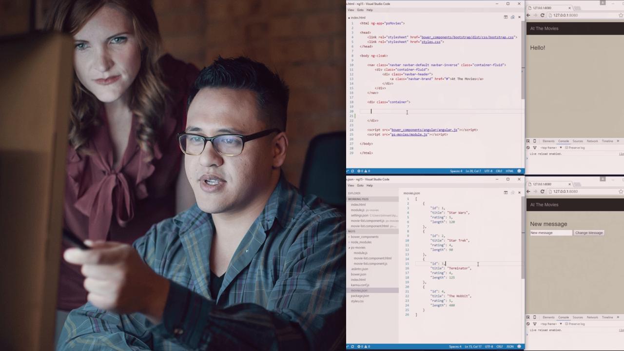 Building Components with Angular 1.5 from Pluralsight | Course by Edvicer