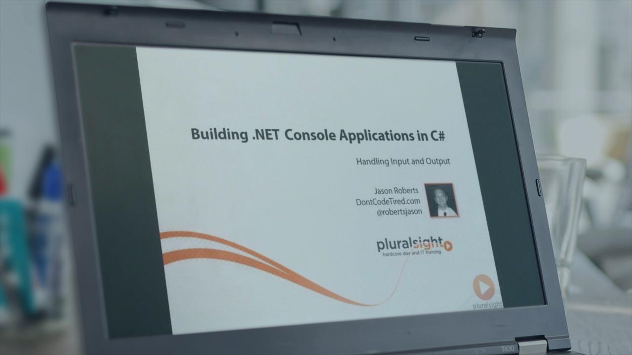 Building .NET Console Applications in C# from Pluralsight | Course by Edvicer