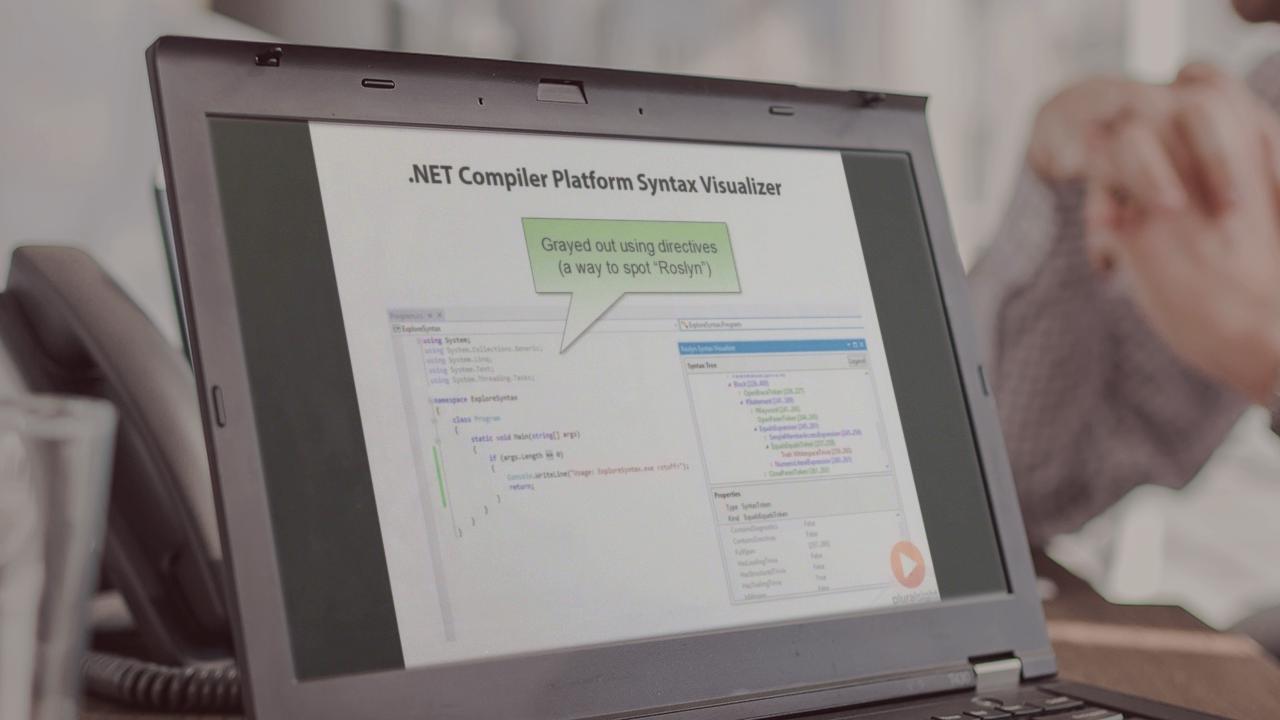 Introduction to the .NET Compiler Platform from Pluralsight | Course by Edvicer
