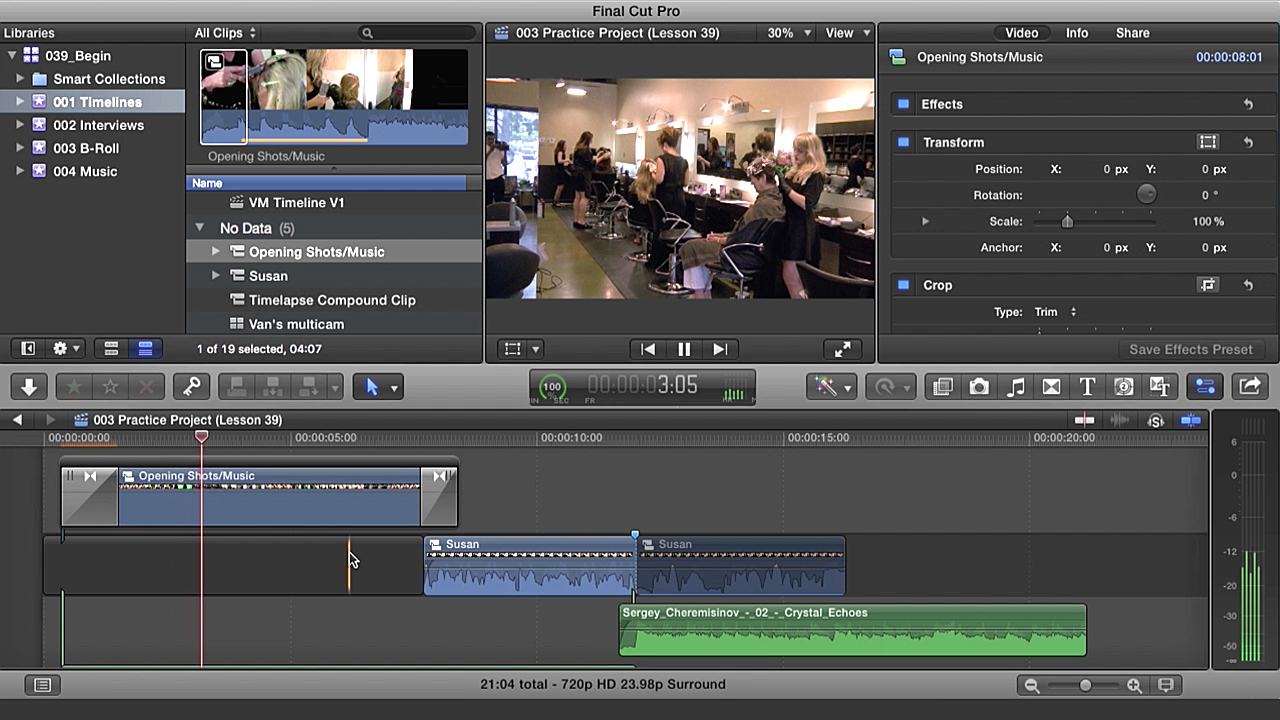 final cut pro editing classes online free