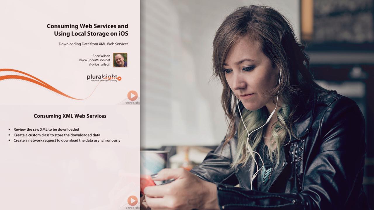 Consuming Web Services and Using Local Storage on iOS from Pluralsight | Course by Edvicer
