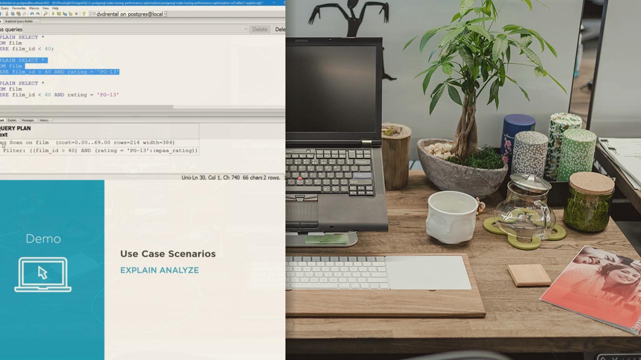 PostgreSQL: Index Tuning and Performance Optimization from Pluralsight | Course by Edvicer