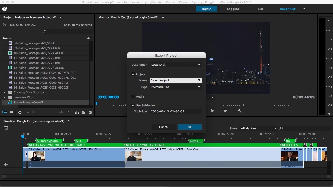 Fundamentals of Video Production in Adobe Prelude and Premiere Pro