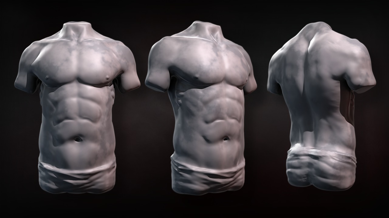Sculpting Human Torsos in ZBrush from Pluralsight | Course by Edvicer